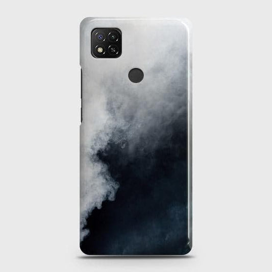 Xiaomi Redmi 10A Cover - Matte Finish - Trendy Misty White and Black Marble Printed Hard Case with Life Time Colors Guarantee