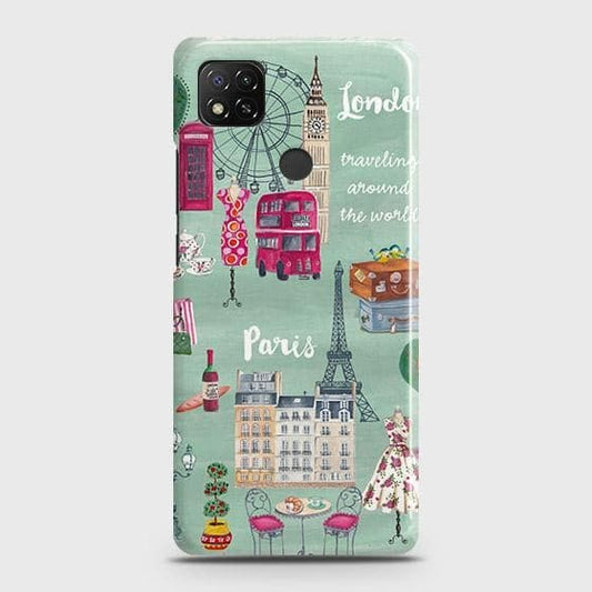 Xiaomi Redmi 9C Cover - Matte Finish - London, Paris, New York ModernPrinted Hard Case with Life Time Colors Guarantee