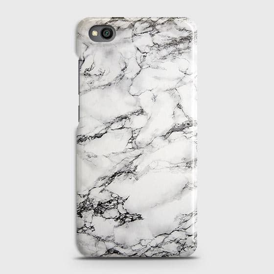 Xiaomi Redmi Go Cover - Matte Finish - Trendy Mysterious White Marble Printed Hard Case with Life Time Colors Guarantee