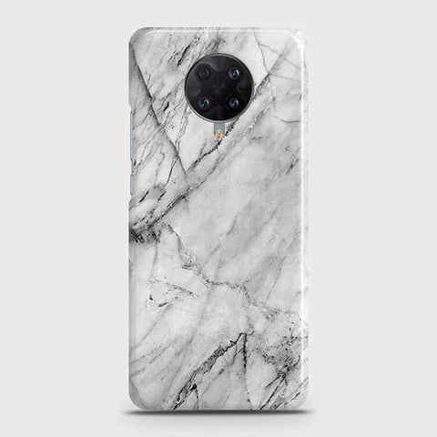 Xiaomi Redmi K30 Pro Zoom Cover - Matte Finish - Trendy White Marble Printed Hard Case with Life Time Colors Guarantee
