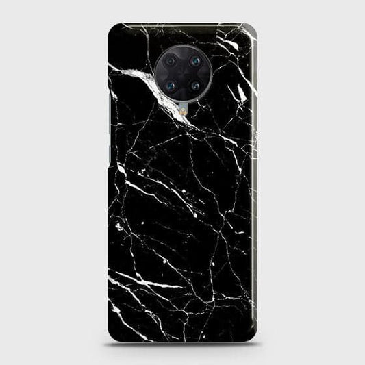 Xiaomi Redmi K30 Ultra Cover - Trendy Black Marble Printed Hard Case with Life Time Colors Guarantee