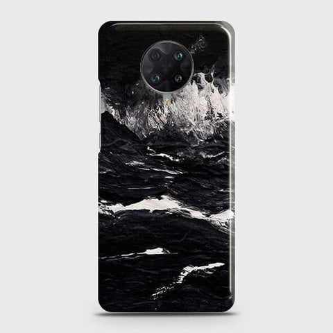 Xiaomi Redmi K30 Ultra Cover - Black Ocean Marble Trendy Printed Hard Case with Life Time Colors Guarantee
