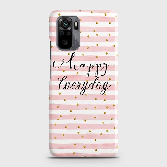 Xiaomi Redmi Note 10S Cover - Trendy Happy Everyday Printed Hard Case with Life Time Colors Guarantee
