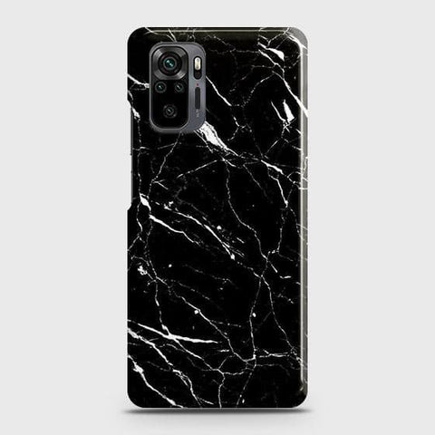 Xiaomi Redmi Note 10 Pro Cover - Trendy Black Marble Printed Hard Case with Life Time Colors Guarantee (Fast Delivery)
