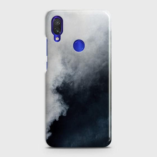 Xiaomi Redmi Note 7 Cover - Matte Finish - Trendy Misty White and Black Marble Printed Hard Case with Life Time Colors Guarantee