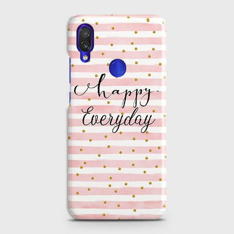 Xiaomi Redmi Note 7 Pro Cover - Trendy Happy Everyday Printed Hard Case with Life Time Colors Guarantee