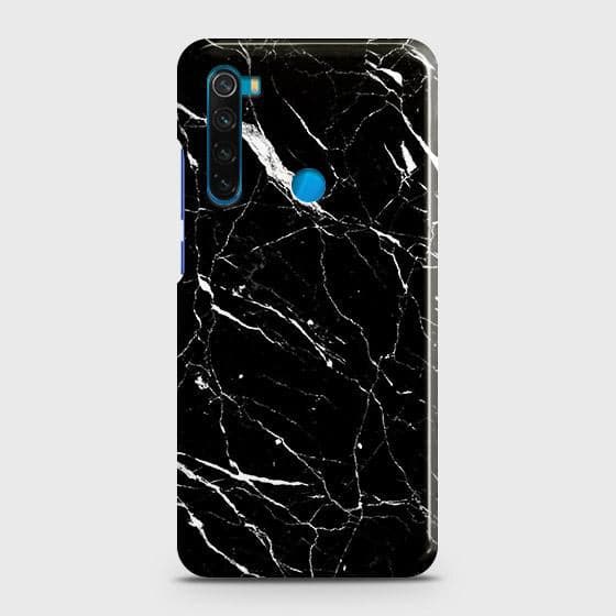 Xiaomi Redmi Note 8 Cover - Trendy Black Marble Printed Hard Case with Life Time Colors Guarantee B80