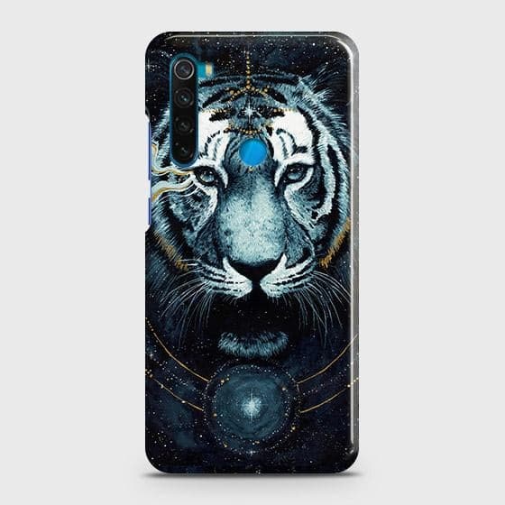 Xiaomi Redmi Note 8 Cover - Vintage Galaxy Tiger Printed Hard Case with Life Time Colors Guarantee