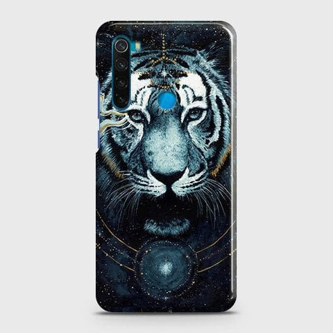 Xiaomi Redmi Note 8 Cover - Vintage Galaxy Tiger Printed Hard Case with Life Time Colors Guarantee