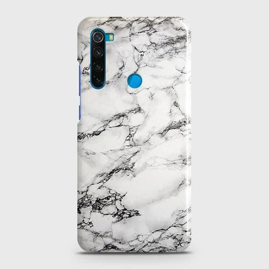 Xiaomi Redmi Note 8 2021 Cover - Matte Finish - Trendy Mysterious White Marble Printed Hard Case with L0ife Time Colors Guarantee ( Fast Delivery )
