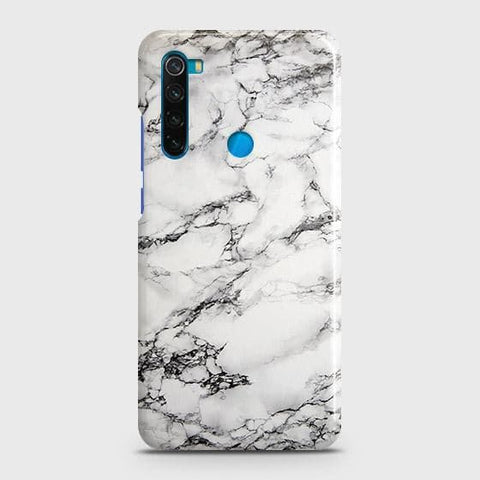 Xiaomi Redmi Note 8 2021 Cover - Matte Finish - Trendy Mysterious White Marble Printed Hard Case with L0ife Time Colors Guarantee ( Fast Delivery )