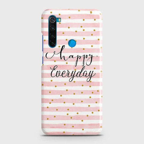 Xiaomi Redmi Note 8 Cover - Trendy Happy Everyday Printed Hard Case with Life Time Colors Guarantee