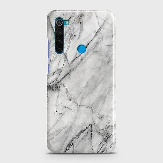 Xiaomi Redmi Note 8 Cover - Matte Finish - Trendy White Floor Marble Printed Hard Case with Life Time Colors Guarantee - D2