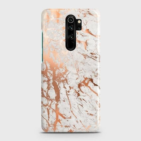 Xiaomi Redmi Note 8 Pro Cover - In Chic Rose Gold Chrome Style Printed Hard Case with Life Time Colors Guarantee