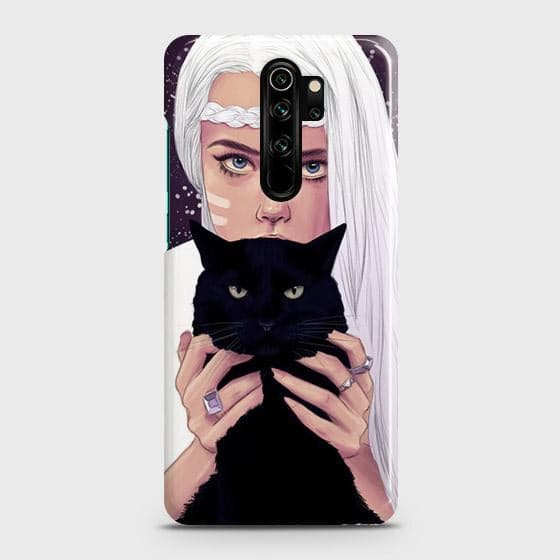 Xiaomi Redmi Note 8 Pro Cover - Trendy Wild Black Cat Printed Hard Case with Life Time Colors Guarantee