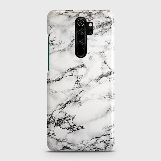Xiaomi Redmi Note 8 Pro Cover - Matte Finish - Trendy Mysterious White Marble Printed Hard Case with Life Time Colors Guarantee
