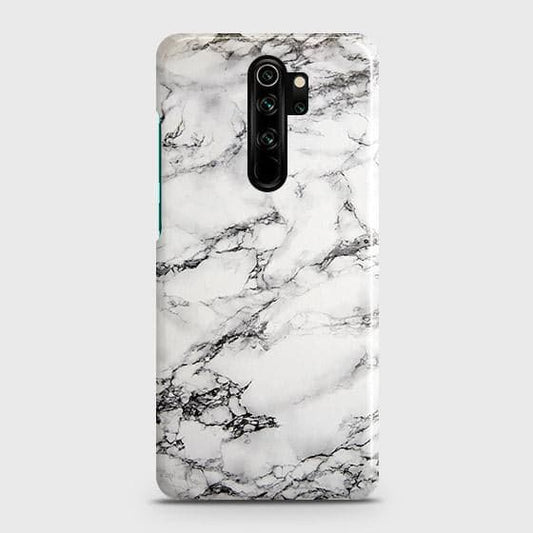 Xiaomi Redmi Note 8 Pro Cover - Matte Finish - Trendy Mysterious White Marble Printed Hard Case with Life Time Colors Guarantee ( Fast Delivery )