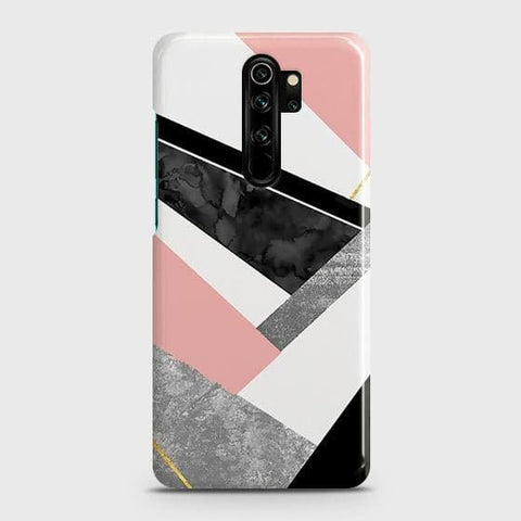 Xiaomi Redmi Note 8 Pro Cover - Matte Finish - Geometric Luxe Marble Trendy Printed Hard Case with Life Time Colors Guarantee