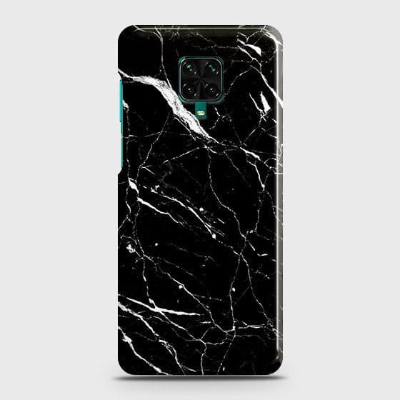 Xiaomi Redmi Note 9S Cover - Trendy Black Marble Printed Hard Case with Life Time Colors Guarantee ( Fast delivery )