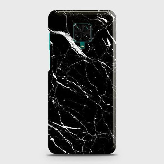 Xiaomi Redmi Note 9 Pro Cover - Trendy Black Marble Printed Hard Case with Life Time Colors Guarantee