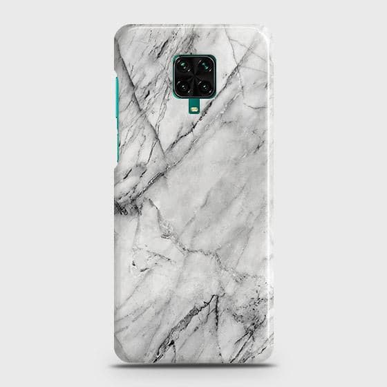 Xiaomi Redmi Note 9S Cover - Matte Finish - Trendy White Marble Printed Hard Case with Life Time Colors Guarantee (Fast Delivery)