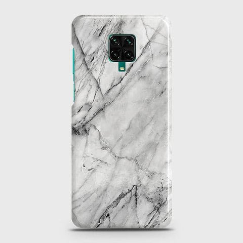 Xiaomi Redmi Note 9S Cover - Matte Finish - Trendy White Marble Printed Hard Case with Life Time Colors Guarantee (Fast Delivery)