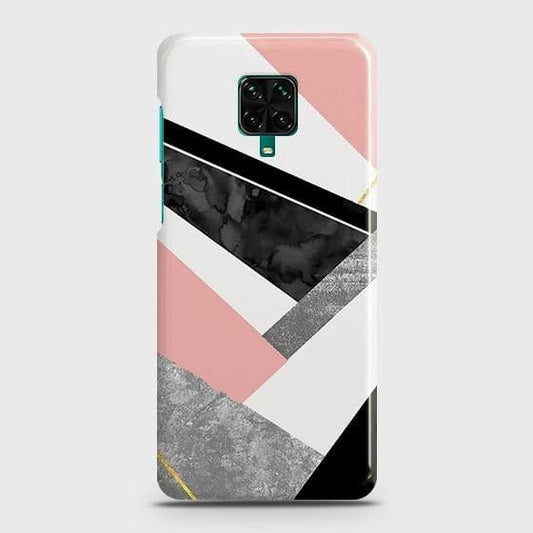 Xiaomi Redmi Note 9 Pro Cover - Matte Finish - Geometric Luxe Marble Trendy Printed Hard Case with Life Time Colors Guarantee