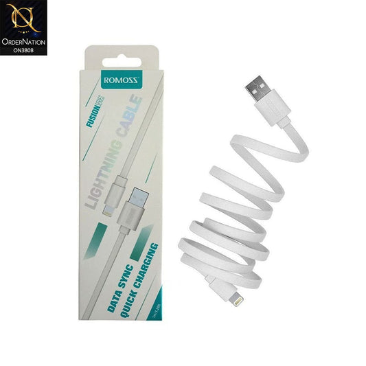 ROMOSS fast charging Lightning Cable 1m - White