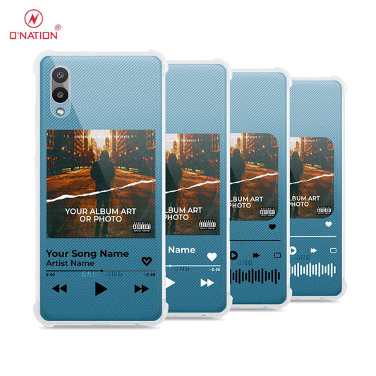 Samsung Galaxy A02 Cover - Personalised Album Art Series - 4 Designs - Clear Phone Case - Soft Silicon Borders
