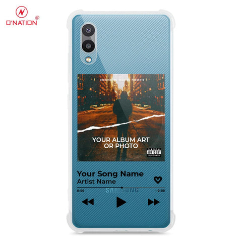 Samsung Galaxy A02 Cover - Personalised Album Art Series - 4 Designs - Clear Phone Case - Soft Silicon Borders