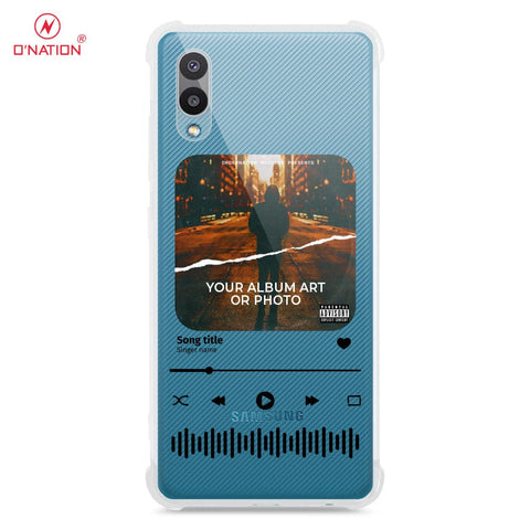 Samsung Galaxy A02 Cover - Personalised Album Art Series - 4 Designs - Clear Phone Case - Soft Silicon Borders