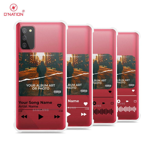 Samsung Galaxy A02s Cover - Personalised Album Art Series - 4 Designs - Clear Phone Case - Soft Silicon Borders