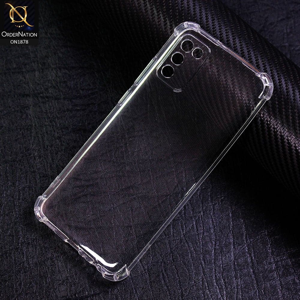 Samsung Galaxy A02s - Soft 4D Design Shockproof Silicone Transparent Clear Case