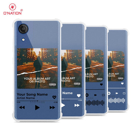 Samsung Galaxy A03 Core Cover - Personalised Album Art Series - 4 Designs - Clear Phone Case - Soft Silicon Borders