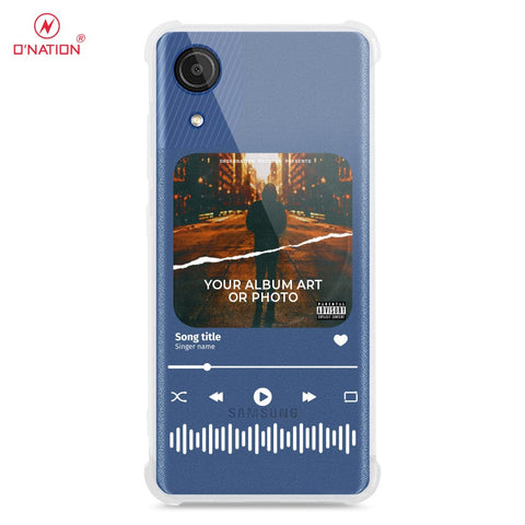 Samsung Galaxy A03 Core Cover - Personalised Album Art Series - 4 Designs - Clear Phone Case - Soft Silicon Borders