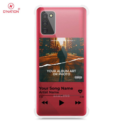 Samsung Galaxy A03s Cover - Personalised Album Art Series - 4 Designs - Clear Phone Case - Soft Silicon Borders