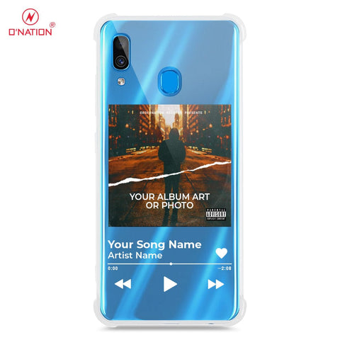Samsung Galaxy A20 Cover - Personalised Album Art Series - 4 Designs - Clear Phone Case - Soft Silicon Borders