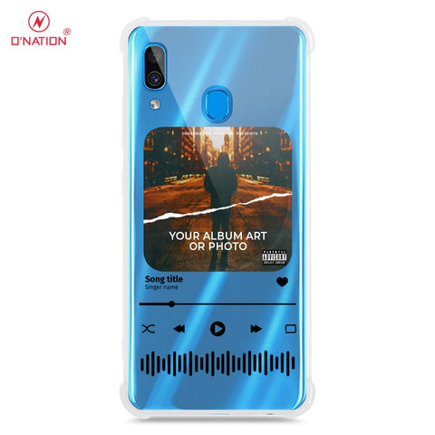Samsung Galaxy A20 Cover - Personalised Album Art Series - 4 Designs - Clear Phone Case - Soft Silicon Borders