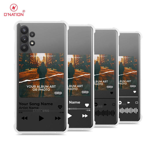 Samsung Galaxy A32 Cover - Personalised Album Art Series - 4 Designs - Clear Phone Case - Soft Silicon Borders U2