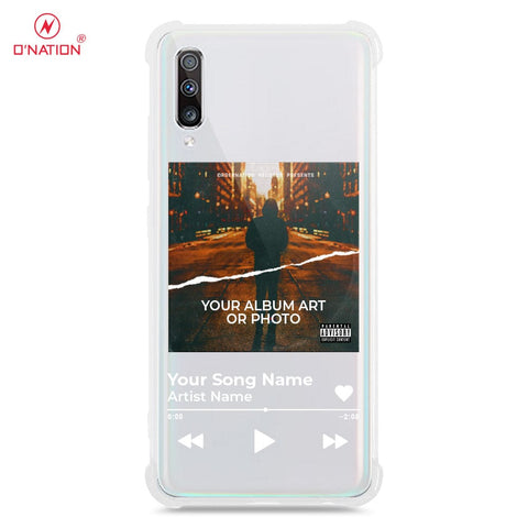 Samsung Galaxy A70s Cover - Personalised Album Art Series - 4 Designs - Clear Phone Case - Soft Silicon Borders