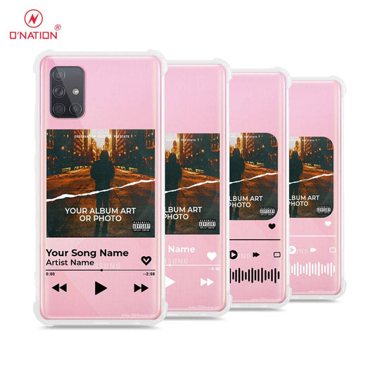 Samsung Galaxy A71 Cover - Personalised Album Art Series - 4 Designs - Clear Phone Case - Soft Silicon Borders