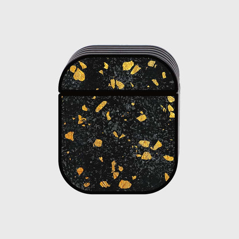 Apple Airpods 1 / 2 Cover - Black Marble Series - Silicon Airpods Case