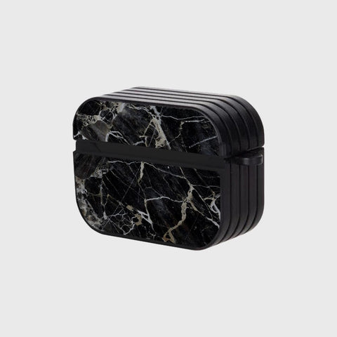 Apple Airpods Pro Cover - Black Marble Series - Silicon Airpods Case