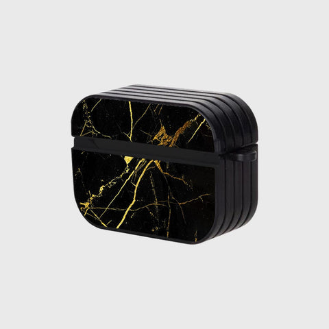 Apple Airpods Pro Cover - Black Marble Series - Silicon Airpods Case