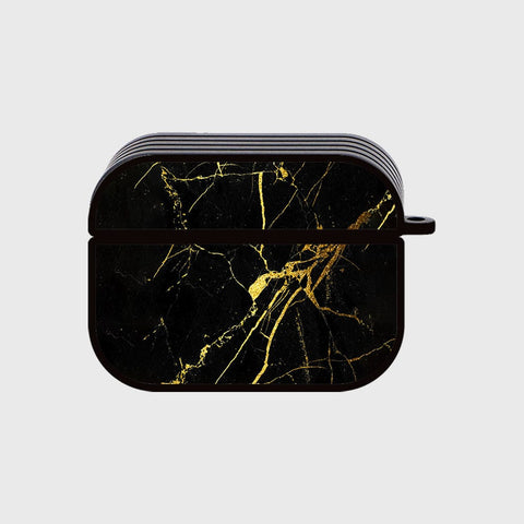 Apple Airpods Pro Cover - Black Marble Series - Silicon Airpods Case