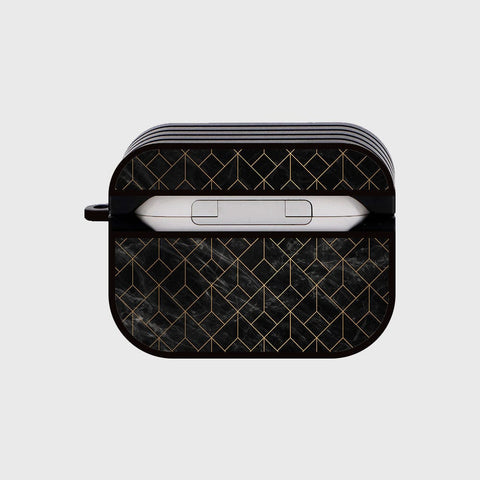 Apple Airpods Pro Cover - Black Marble Series - Silicon Airpods Case