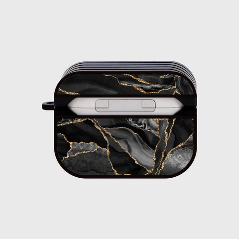 Apple Airpods Pro Cover - Black Marble Series - Silicon Airpods Case