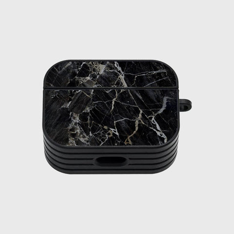 Apple Airpods Pro Cover - Black Marble Series - Silicon Airpods Case