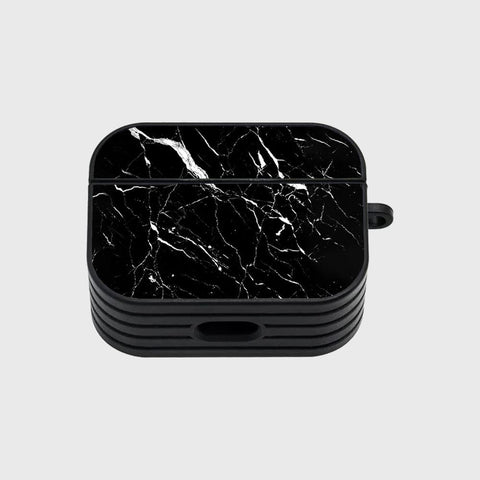 Apple Airpods Pro Cover - Black Marble Series - Silicon Airpods Case