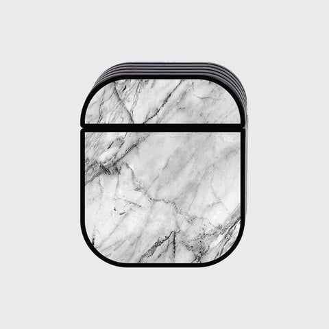 Apple Airpods 1 / 2 Cover - White Marble Series - Silicon Airpods Case